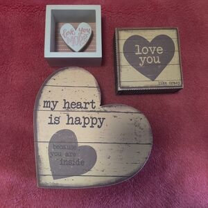 3 pcs primitive by Kathy box signs
